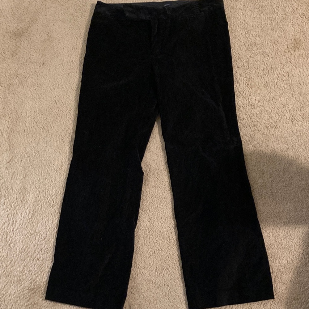 GAP Black Modern Fit Velvet Flare Pants